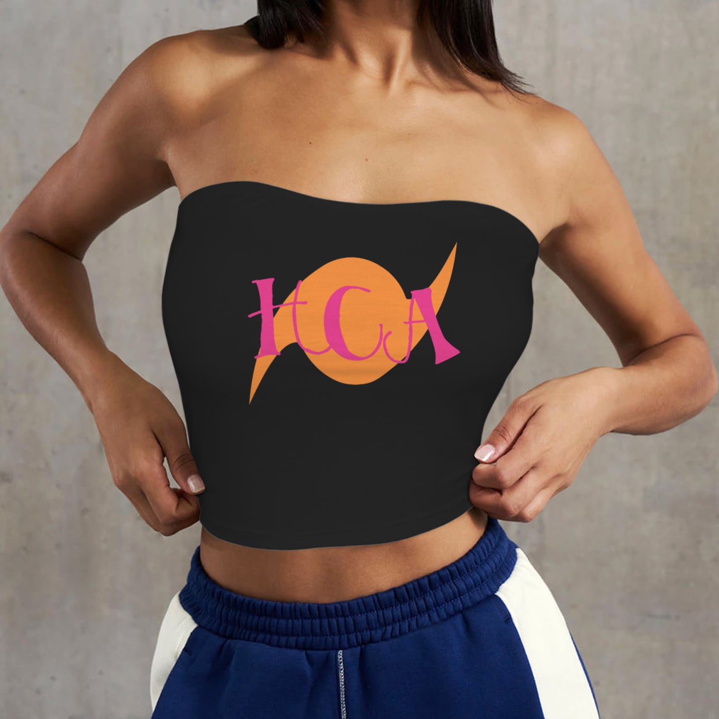 Backless Tube Crop Top