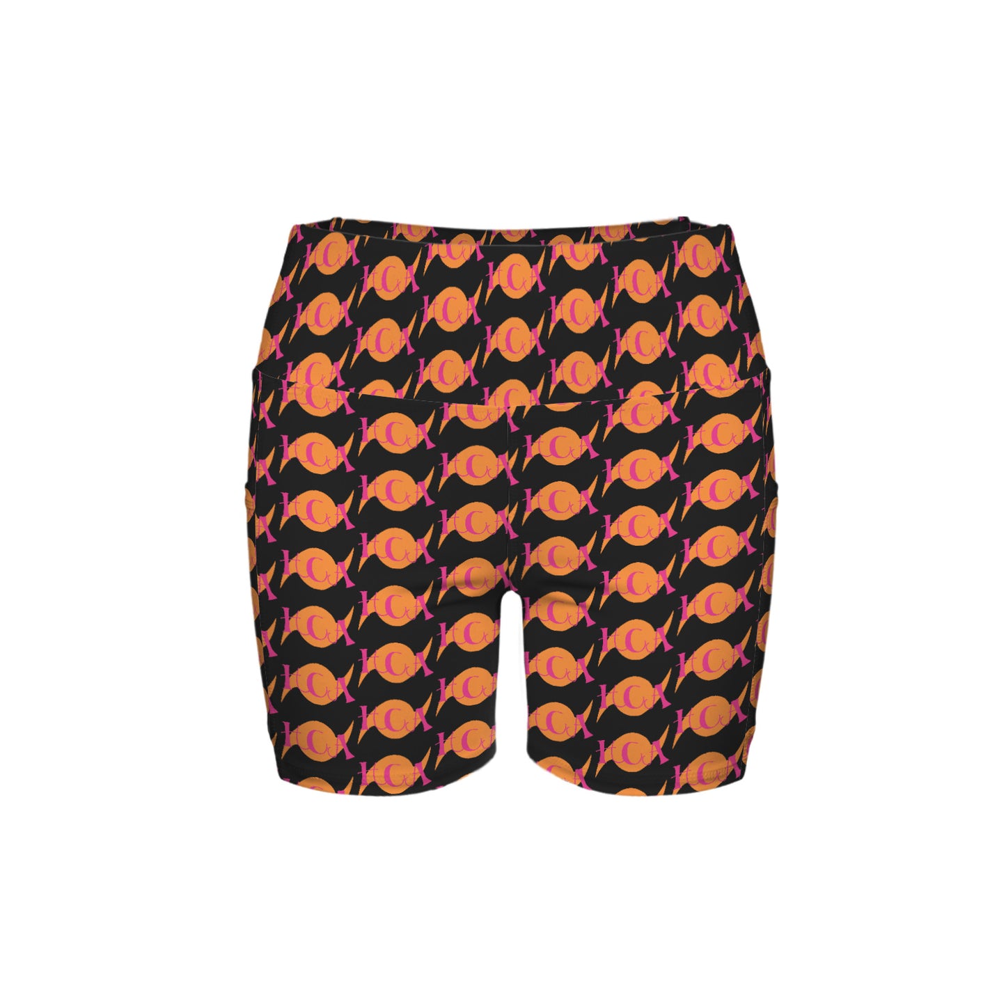 High Waist Deep Pockets Yoga Shorts