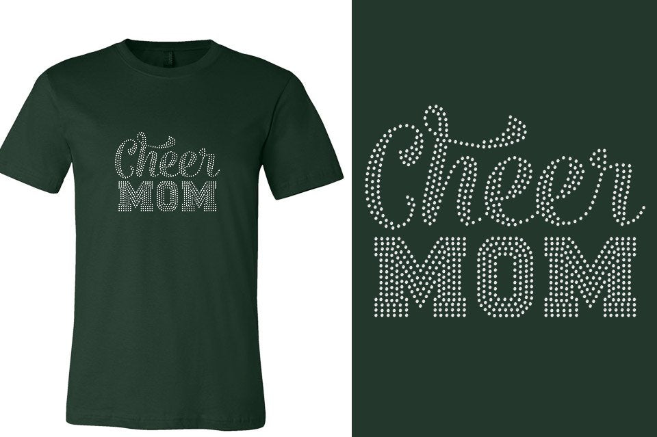 Rhinestones Cheer Mom Unisex t-shirt