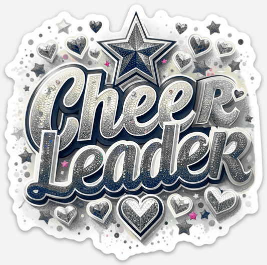 Cheerleadeer Gray Sticker