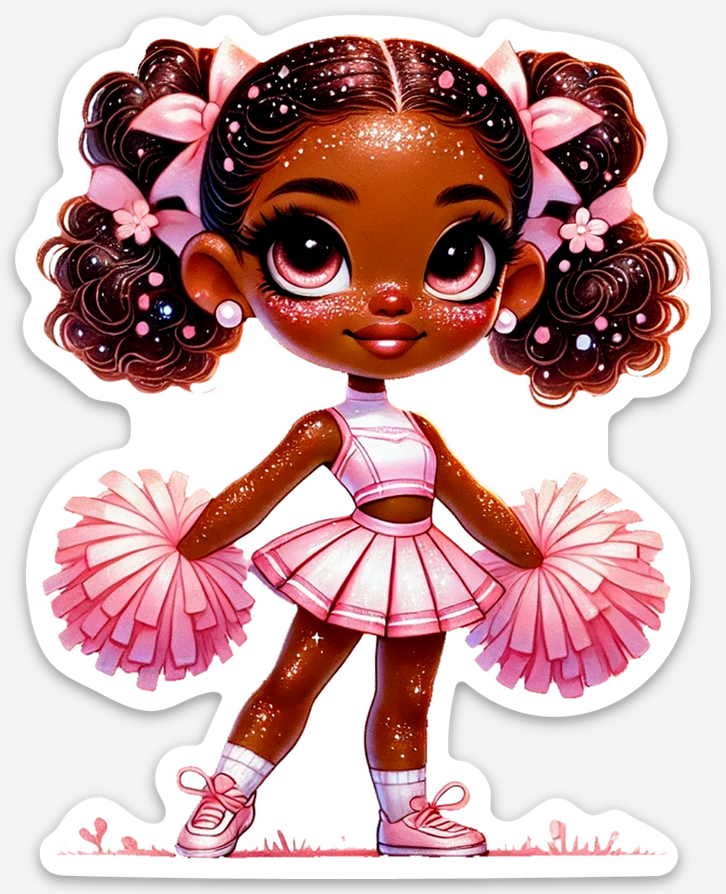 Cheerleader Pink 1 Sticker