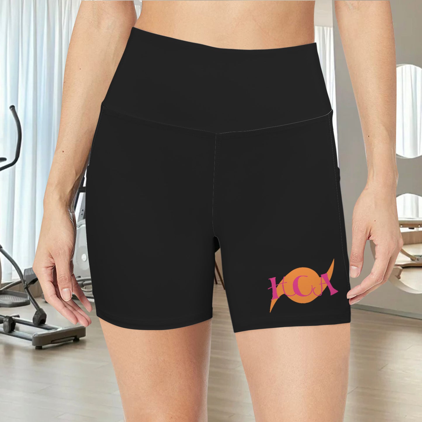 High Waist Deep Pockets Yoga Shorts