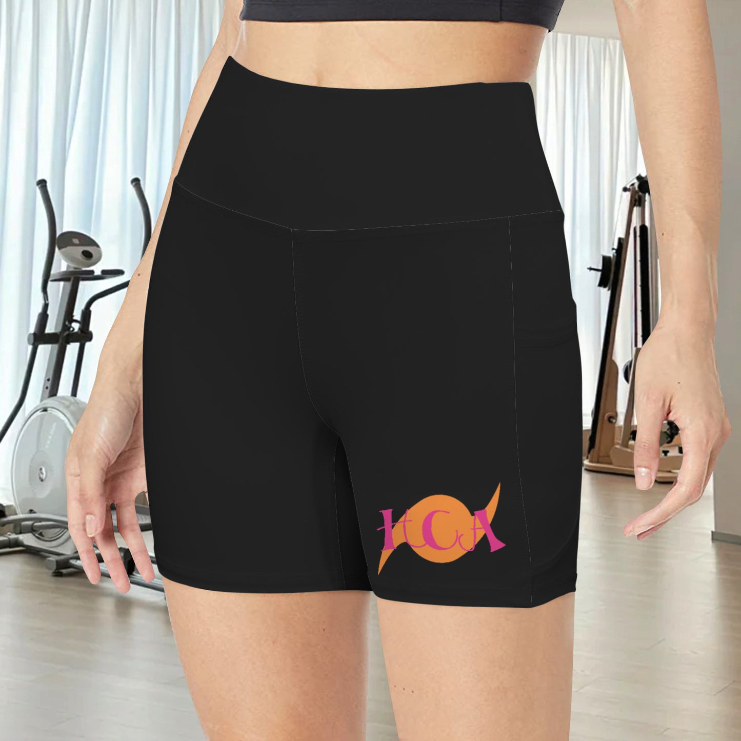 High Waist Deep Pockets Yoga Shorts