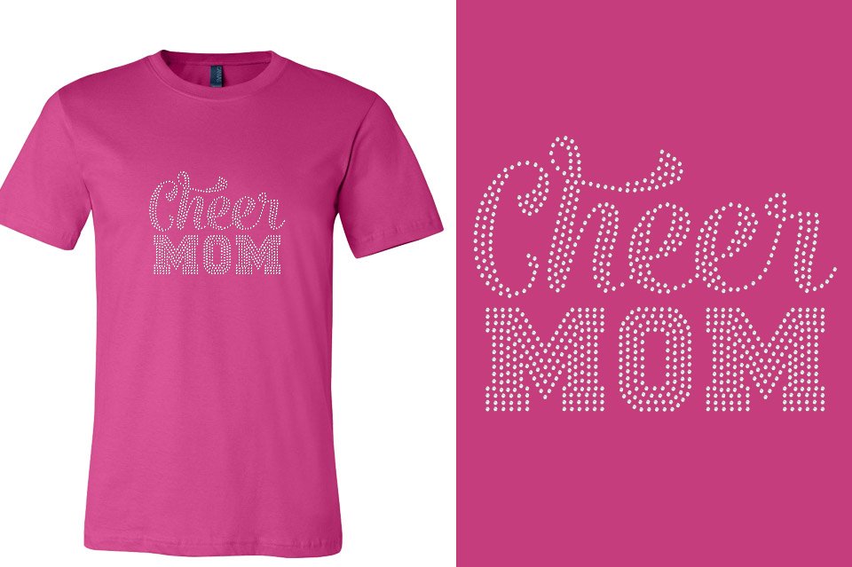 Rhinestones Cheer Mom Unisex t-shirt