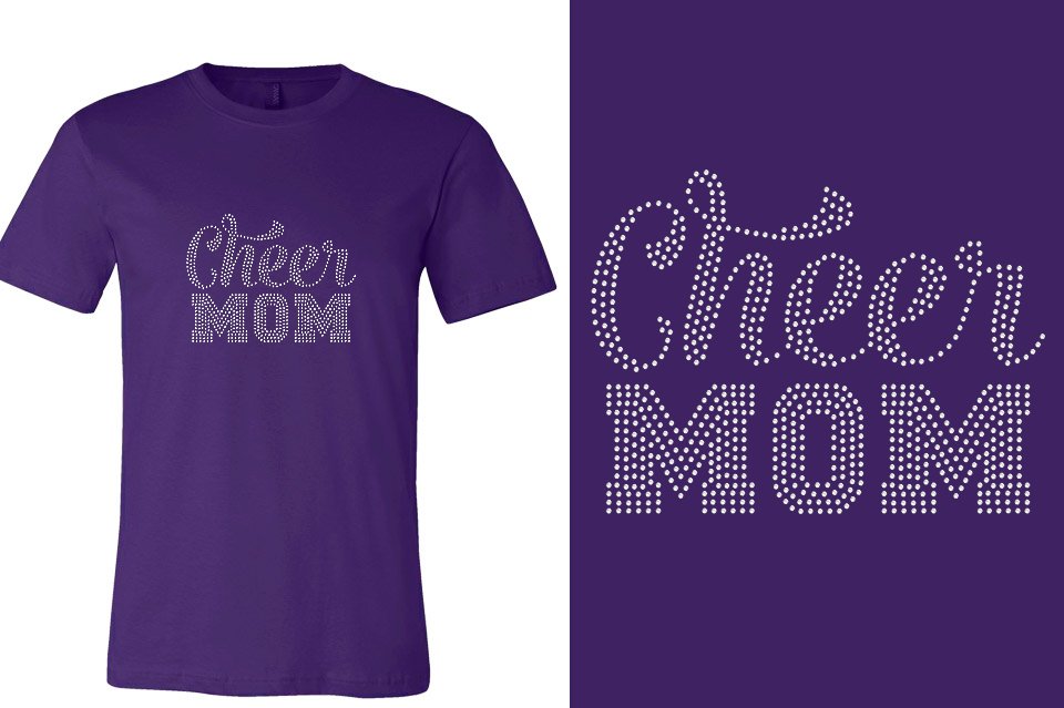 Rhinestones Cheer Mom Unisex t-shirt