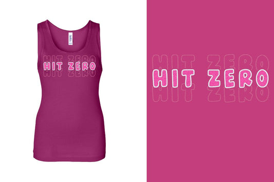 HIT ZERO 3 lines glitter rhinestones Youth Tank
