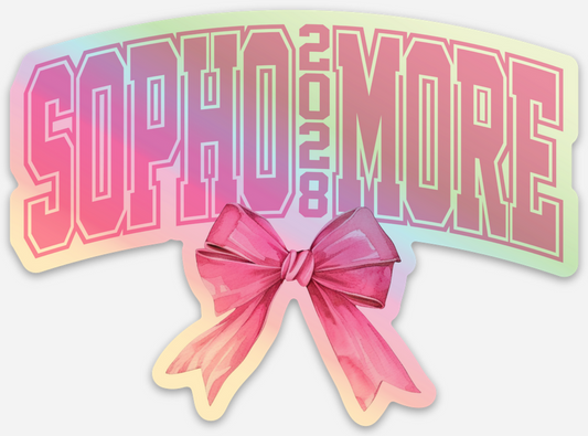 Sophomore 2028 Holographic Sticker