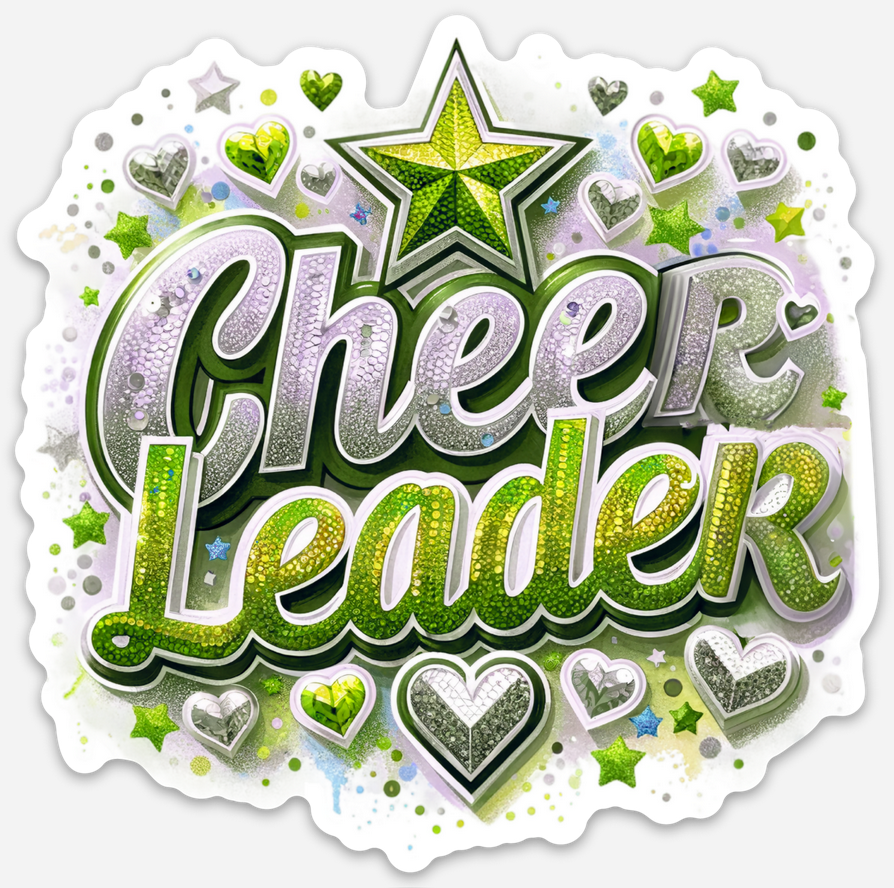 Cheerleadeer Yellow Sticker