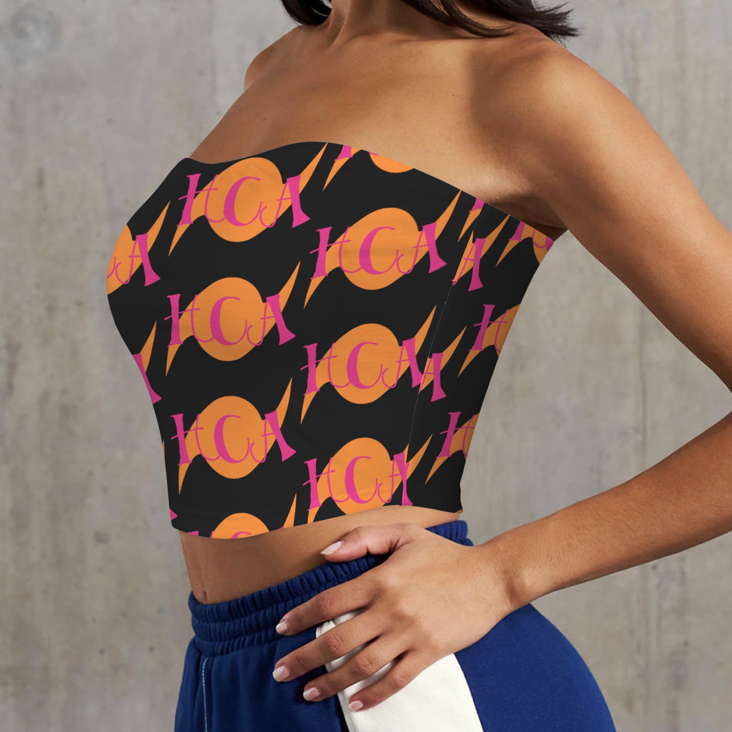 Backless Tube Crop Top