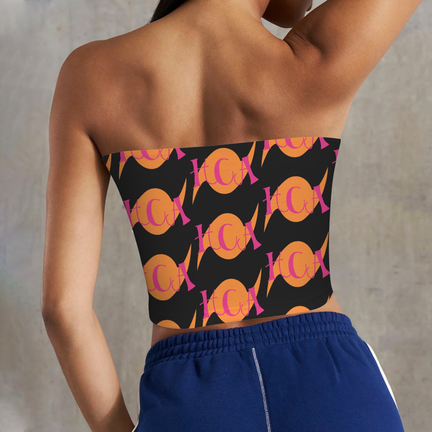 Backless Tube Crop Top