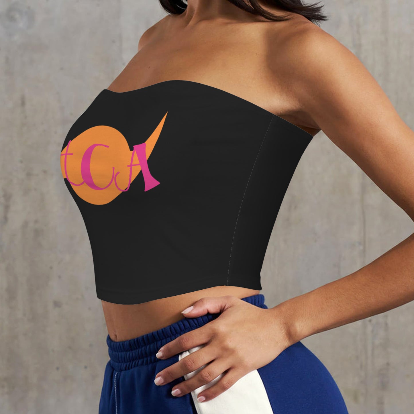 Backless Tube Crop Top